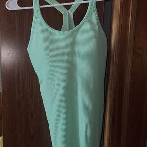 Mint Green Ribbed Lululemon Tank Top
